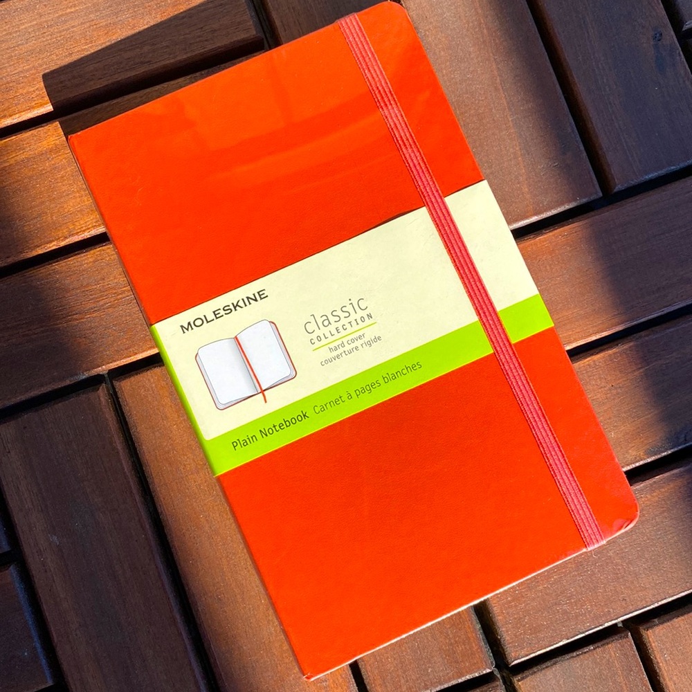 MOLESKINE Classic Collection Red Plain Notebook (Hardcover) 240 Pages-Acid Free